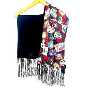 Nick & Nora Silk Scarf World Travel